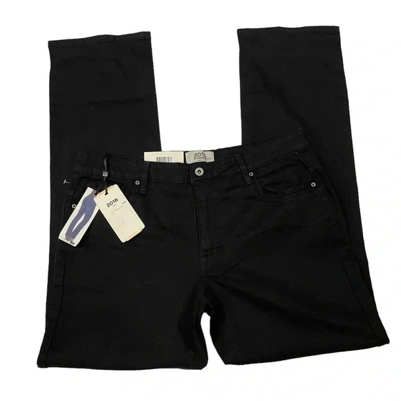 Parasuco 2016 Mid Rise  Straight Leg Stretchy Black Size 14 - Picture 3 of 9